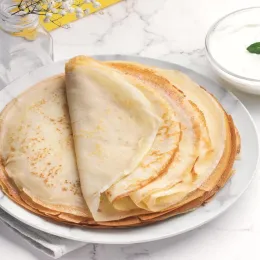 Домашние блинчики с маслом