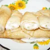 Домашние блинчики с творогом