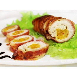 Запечённая куриная грудка с курагой